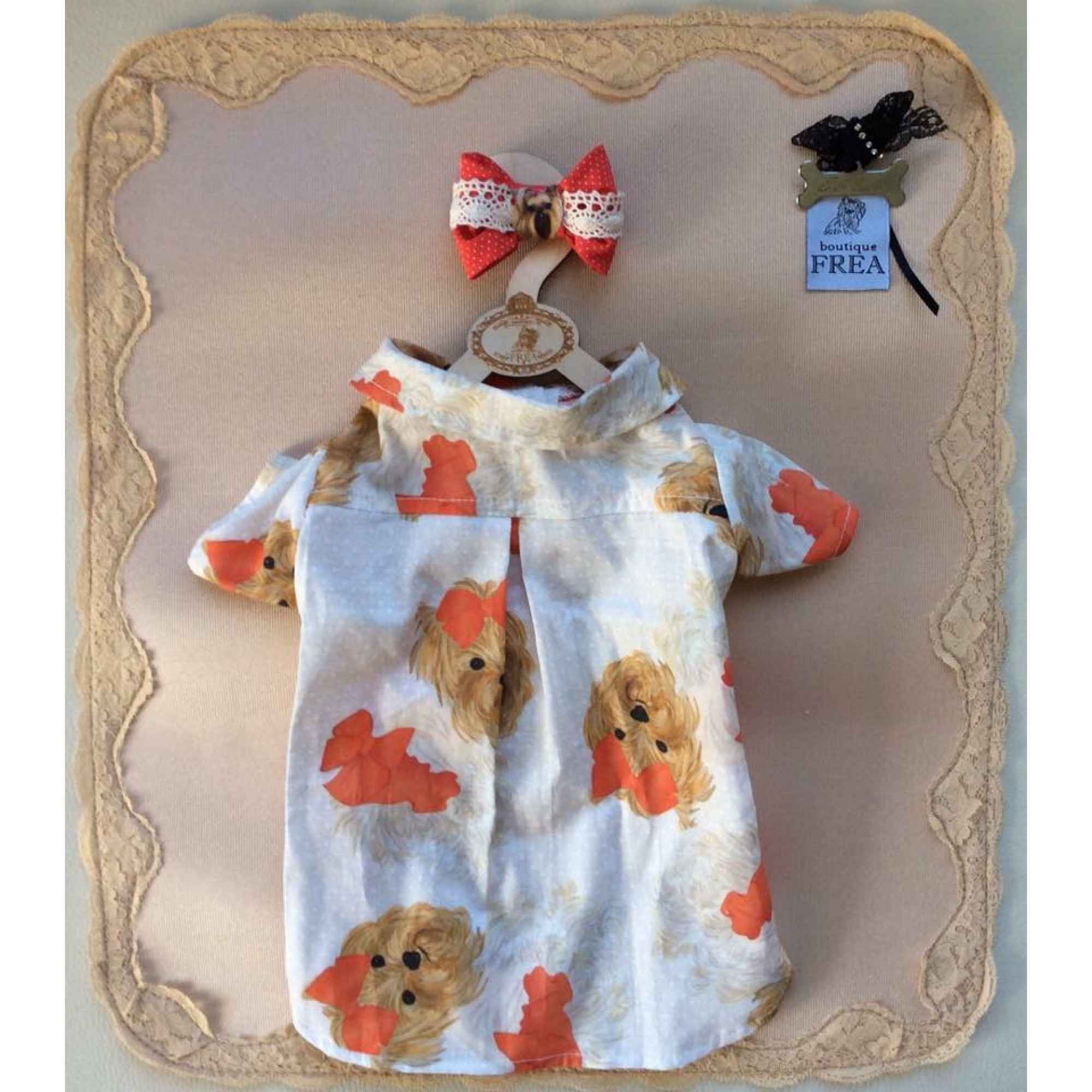 Ризка и шнолка "My Yorkie Love collection by FREA"