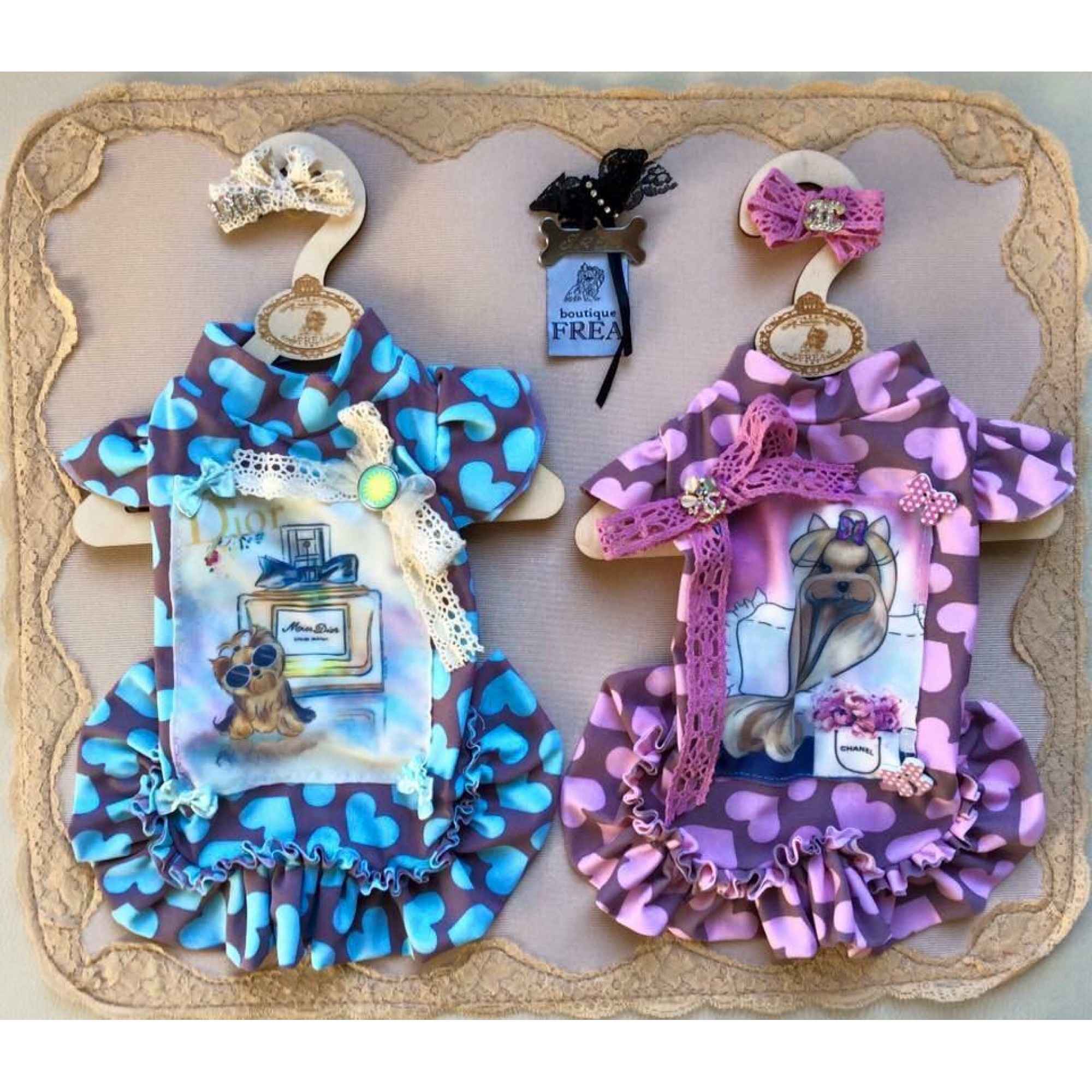 Роклички и панделки "My Yorkie Love collection by FREA"