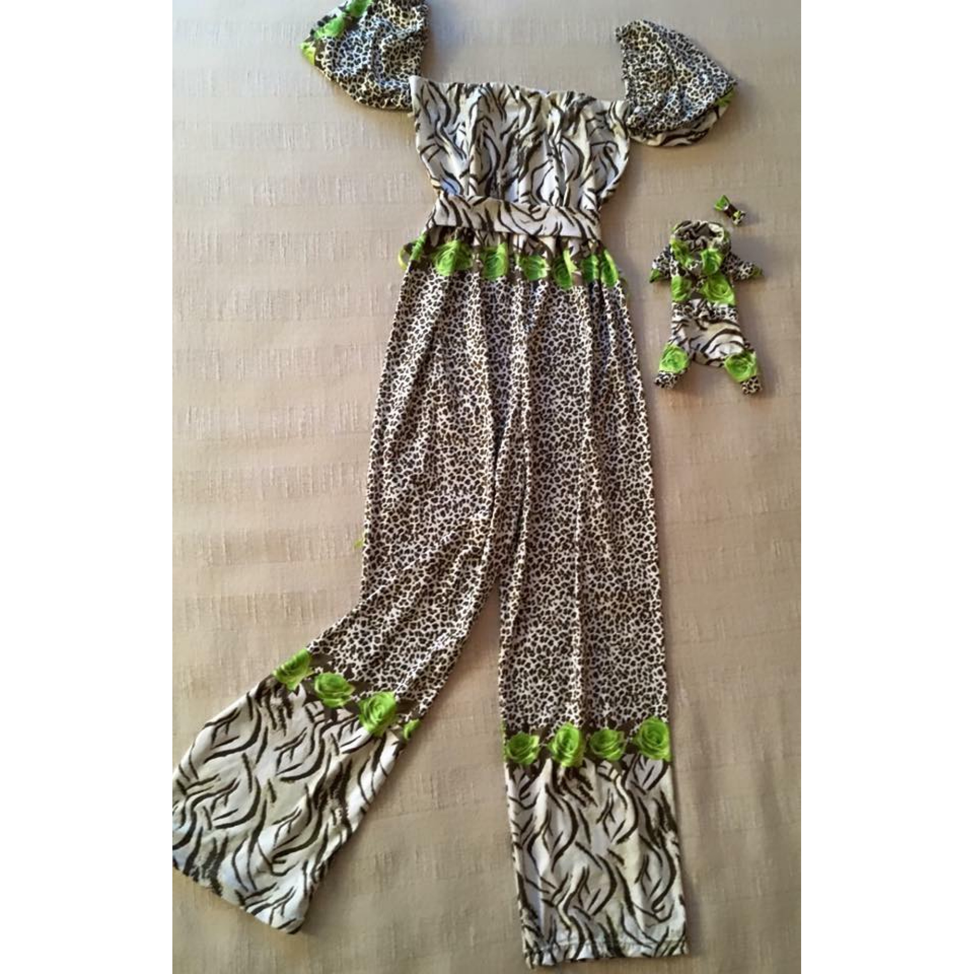 Летен гащеризон за Мама и гащеризон с шнолка за Обичковче "Mom&Yorkie Fashion Icon collection by FREA"