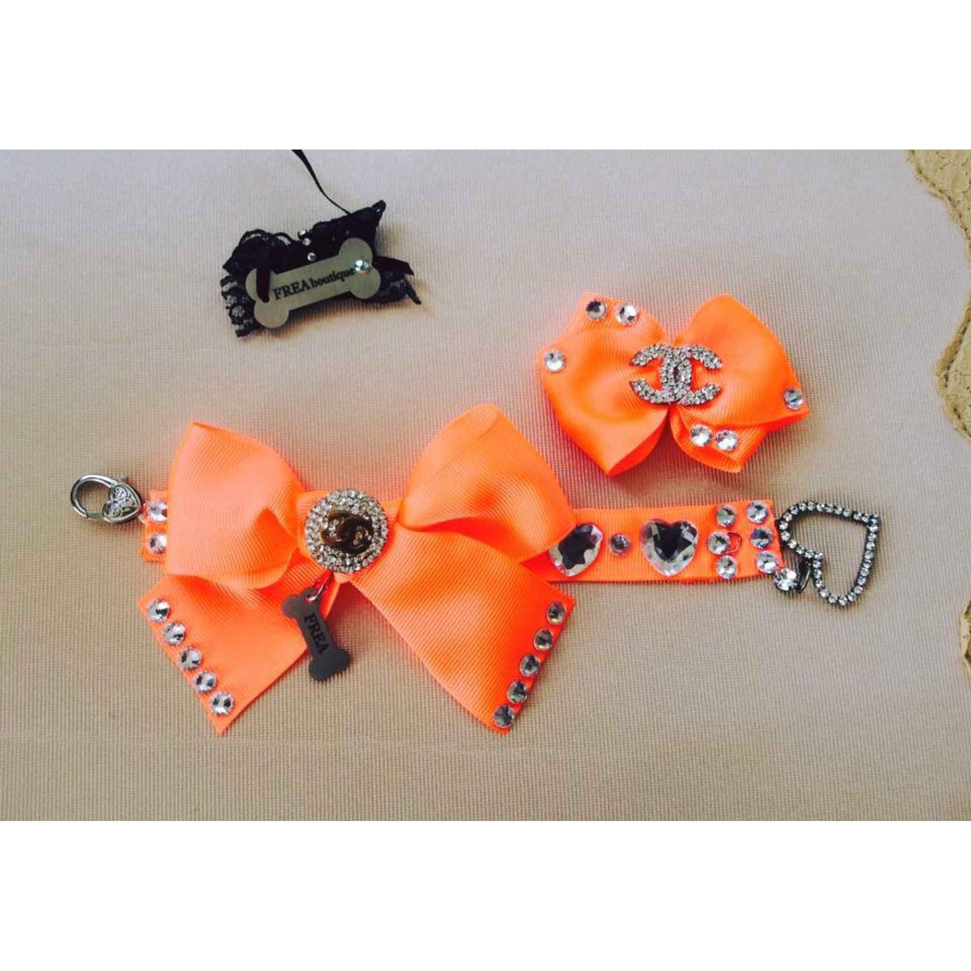 Нашийниче - бижу и панделка "My Summer Glam collection by FREA" и "My Yorkie Fashion Icon collection by FREA"