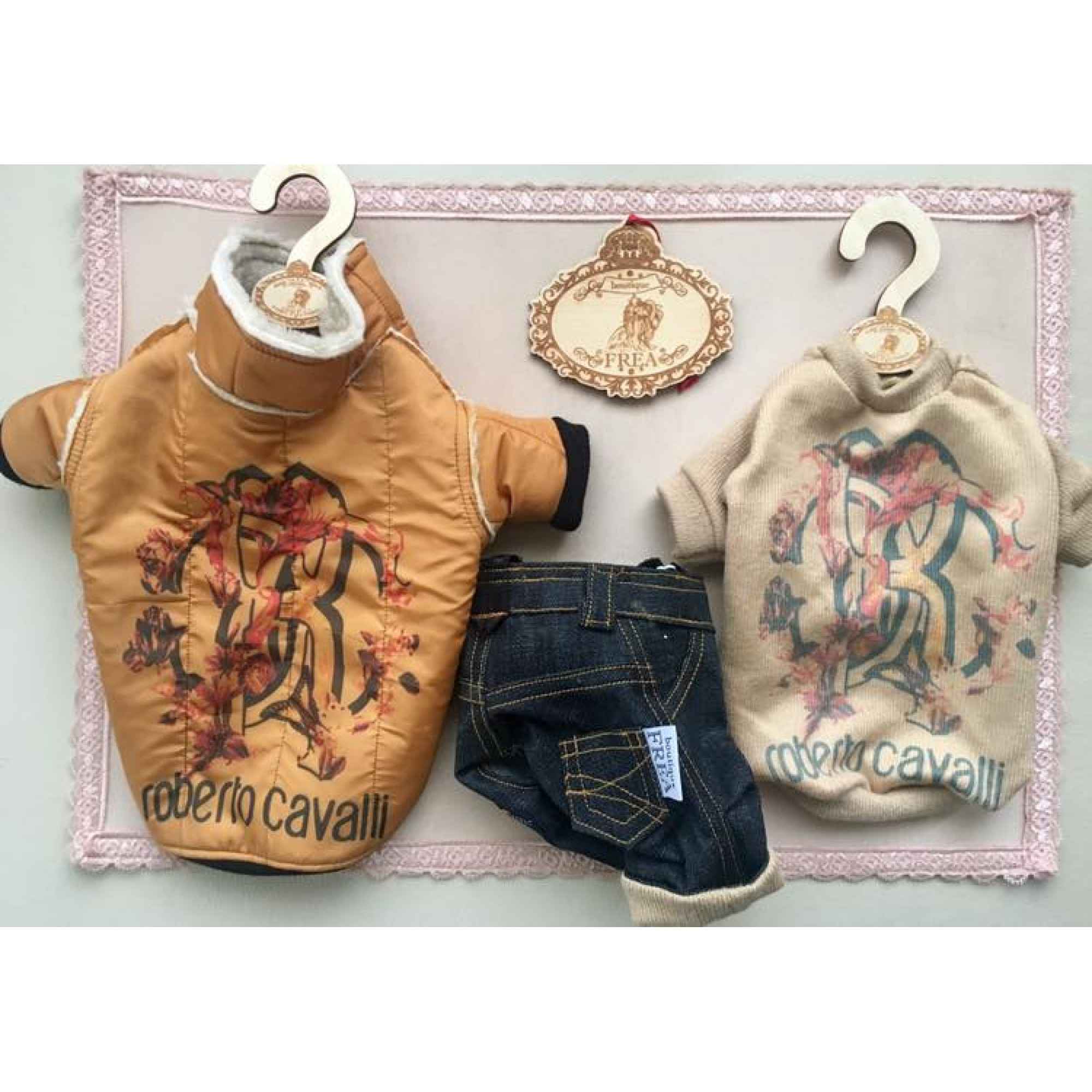 Якенце, пуловерче и дънково панталонче “My Yorkie Fashion Icon collection by FREA”; FREA's Today Fashion Outfit