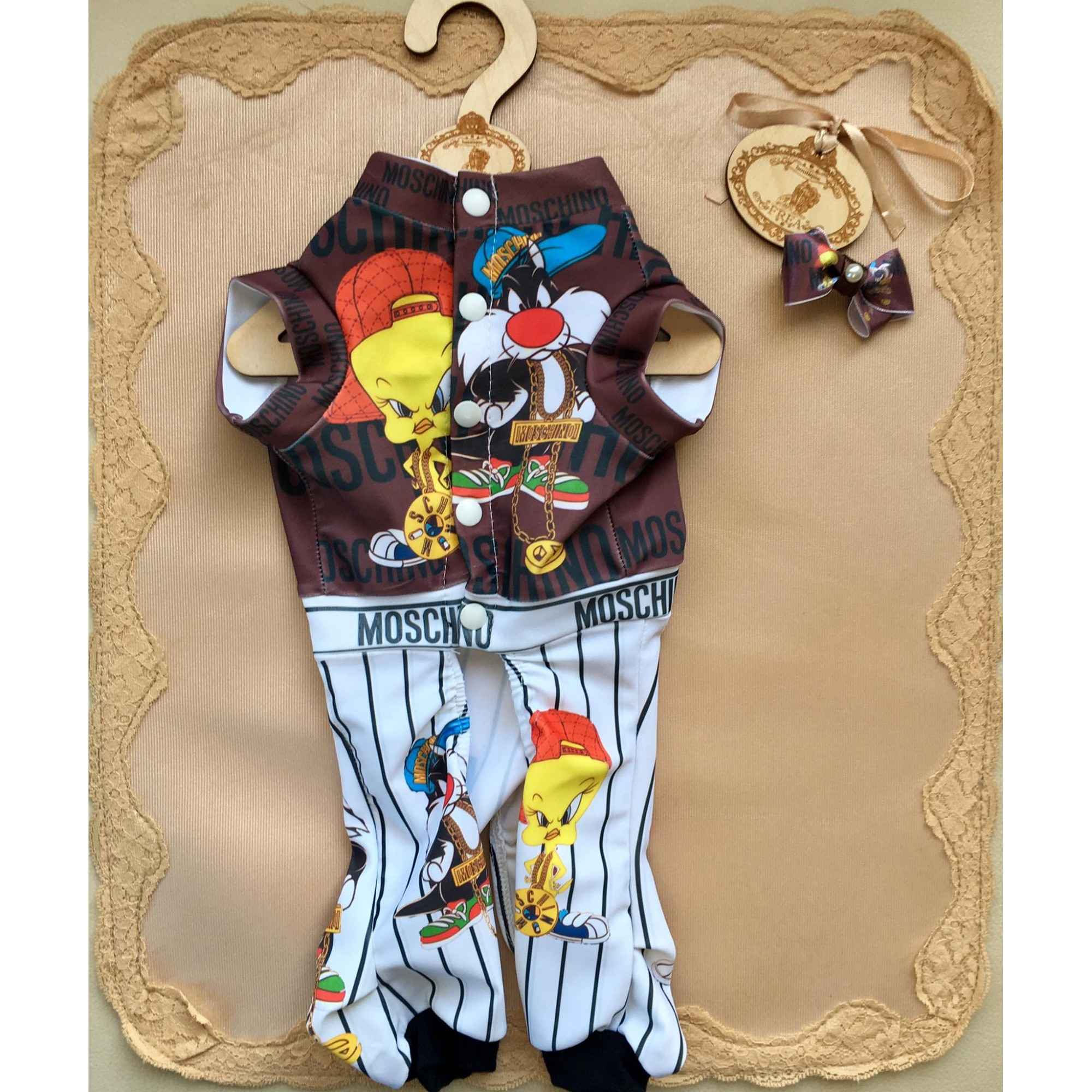 Спортно гащеризонче и панделка “My Yorkie Fashion Icon collection by FREA”