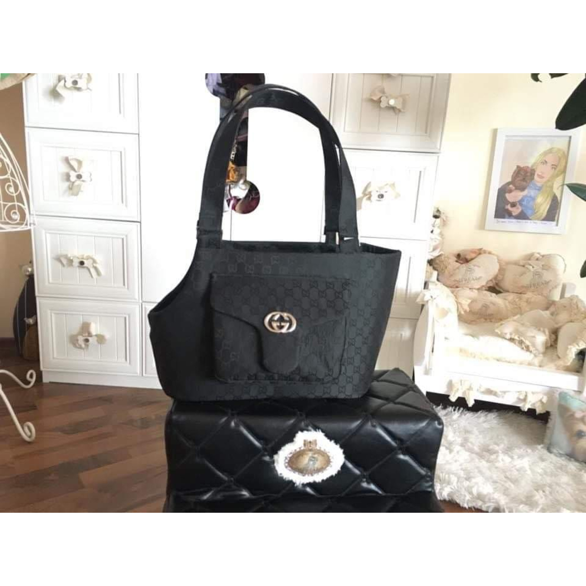 Чанта за Обичковче "My Yorkie Luxury Fashion HandBag by FREA"