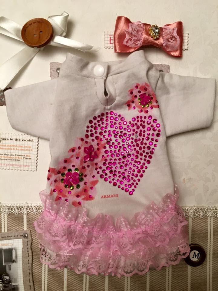 Блузка и шнолка "My Yorkie Love collection by FREA"