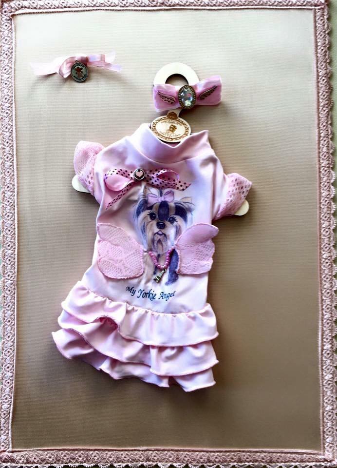 Рокличка и панделка "My Yorkie Angel collection by FREA"