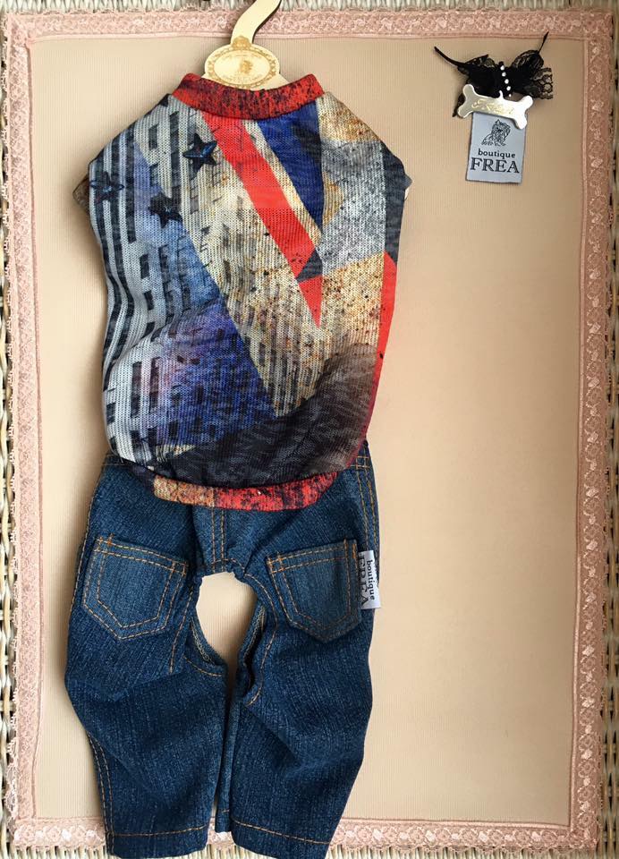 Пуловерче и дънково панталонче  "I’m a Fashionista collection by FREA"