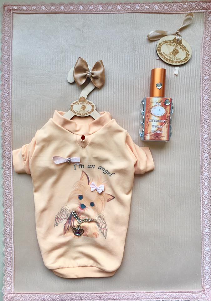 Блузка и панделка "My Yorkie Love collection by FREA", парфюм за Обичковци "I Love FREA boutique"