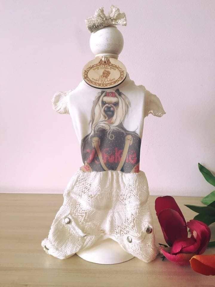 Гащеризонче и панделка "My Yorkie Love collection by FREA"
