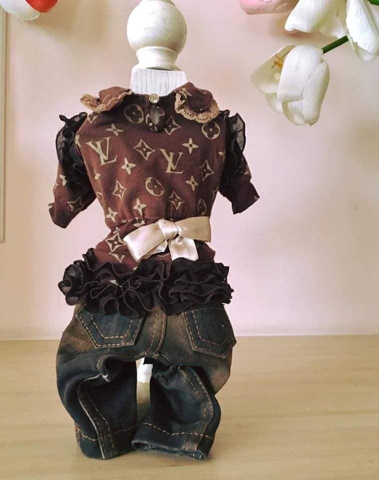 Блузка и дънки “My Yorkie Fashion Icon collection by FREA”