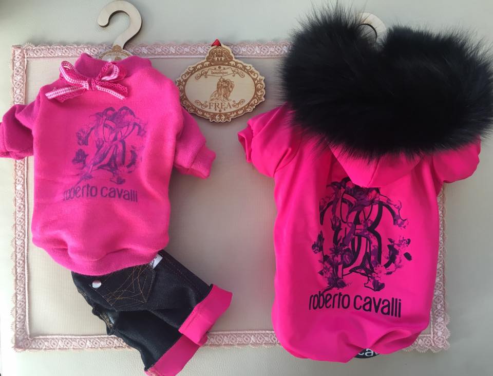 Якенце, пуловерче и дънково панталонче "My Yorkie Fashion Icon collection by FREA"