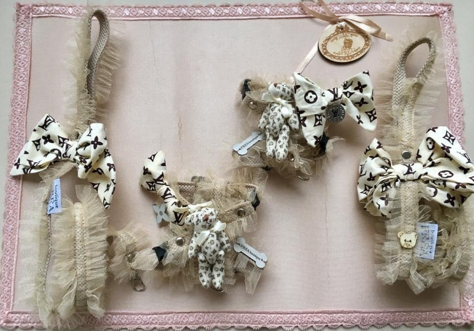 Нагръдничета с повод "My TeddyBear collection by FREA"